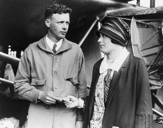 Charles Lindbergh and wife, c1927