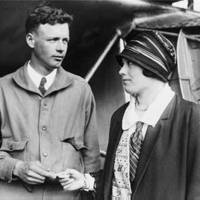 Charles Lindbergh and wife, c1927