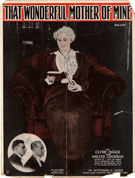 Cover of sheet music, 'That wonderful mother of mine.'