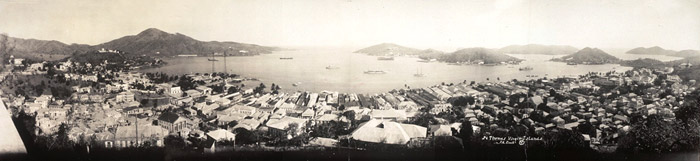 Panoramic view of St. Thomas, Virgin Islands, 1922