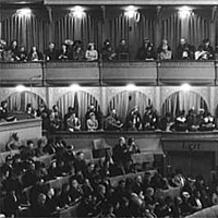 Audience at concert given by Marian Anderson, Chicago, Illinois, 1903.