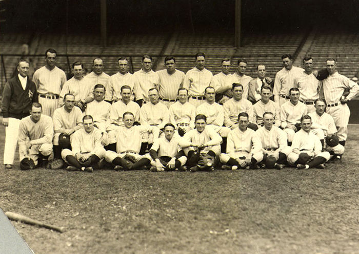 New York Yankees Baseball Team Posed, Oct. 19, 1926.