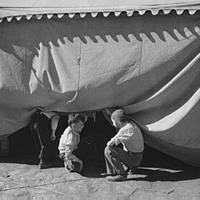 Sneaking Under the Circus Tent, Roswell, New Mexico, April 1936