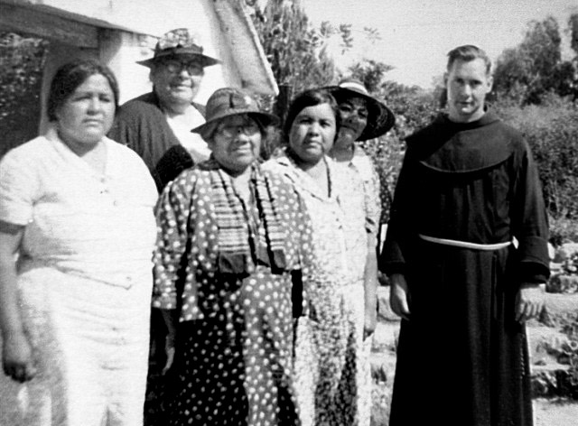 Indian Women and Priest, California, 1939.