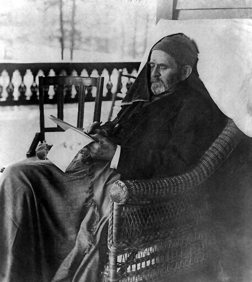 Gen. U.S. Grant writing his memoirs, 1885.