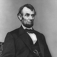 Abraham Lincoln portrait.