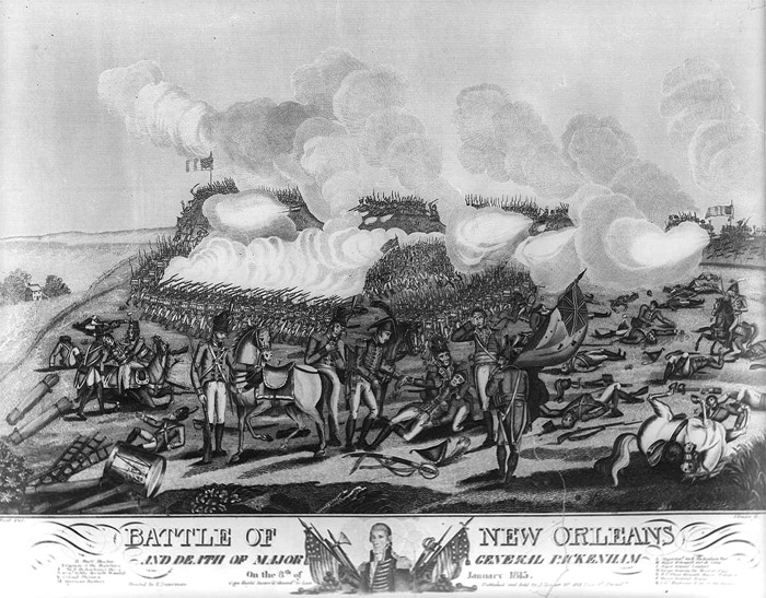 'Battle of New Orleans and death of Major General Packenham...'