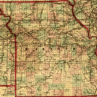 Map of Missouri, 1872.