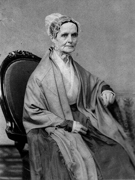 Lucretia (Coffin) Mott, between 1860 and 1880.