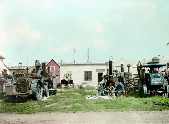 Samuel Holland's repair shop, Park River, North Dakota