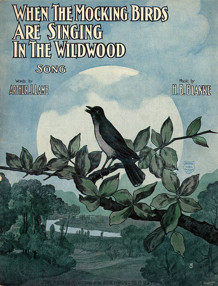 When the mocking birds are singing in the wildwood, 1906.