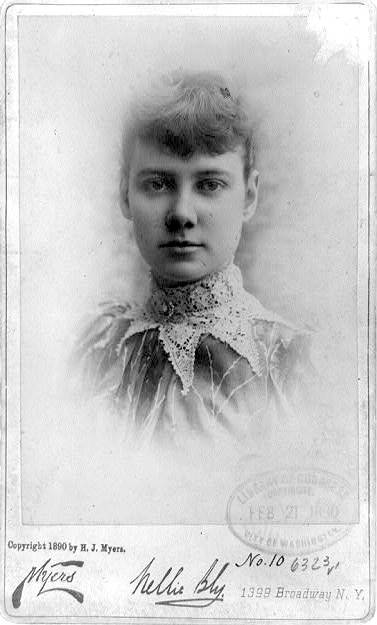 娜麗‧布萊 (攝於1890年)  Nellie Bly in 1890 