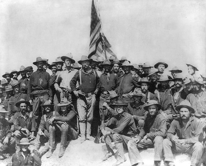Colonel Roosevelt and his Rough Riders, 1898.