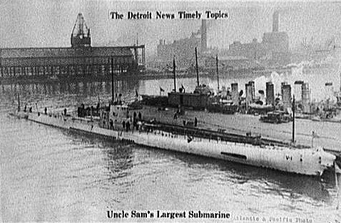 Uncle Sam's Largest Submarine from The Detroit News.