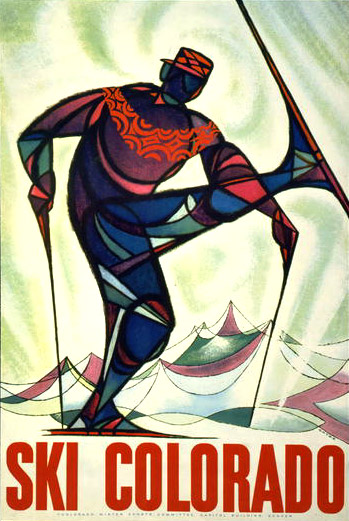 Promotional poster, 'Ski Colorado.'