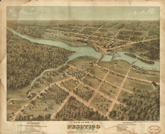 威斯康辛的佩需提哥鎮 (Peshtigo) 在1871年10月8日的大火中被完全燒燬