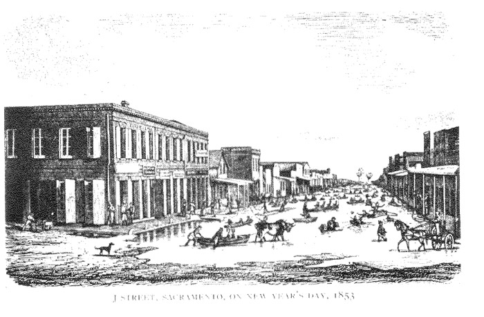 J Street, Sacramento, 1853