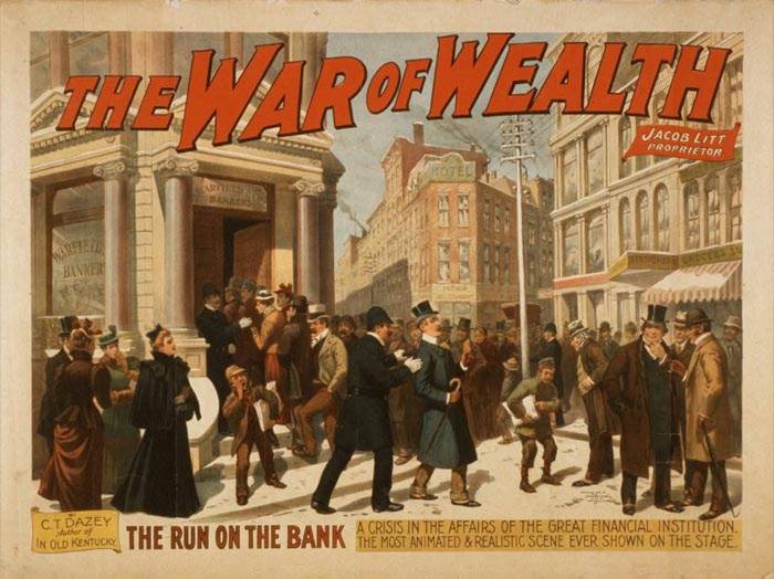 Poster of 'The War of Wealth' from 1895