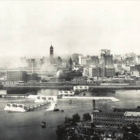 Panoramic view of Minneapolis, 1915.