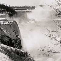 Niagara Falls, General View from Hennepin Point, Winter.