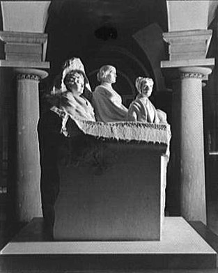 Statue of suffrage leaders Lucretia Mott, Susan B. Anthony, and Elizabeth Cady Stanton in U.S. Capitol