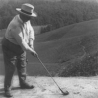 Taft on the Golf Links, at Hot Springs, Virginia