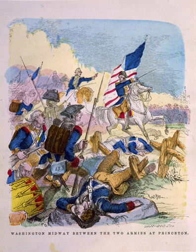 Washington Midway Between the Two Armies at Princeton