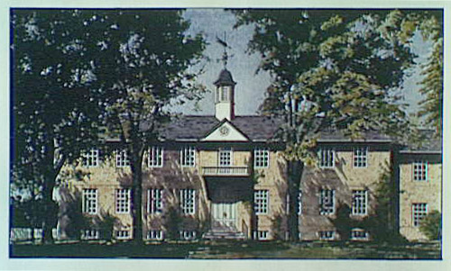 Rendering of Wren Building, William and Mary College