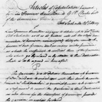 Henry Hamilton to George Rogers Clark, February 24, 1779, Articles of Surrender