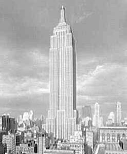 The Empire State Building, New York, New York, January 8, 1934.
