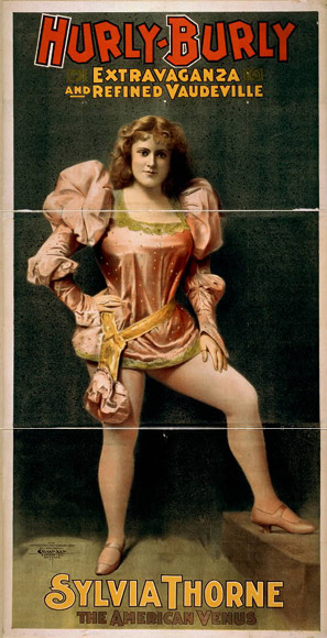 'Hurly-Burly Extravaganza and Refined Vaudeville' poster from 1899