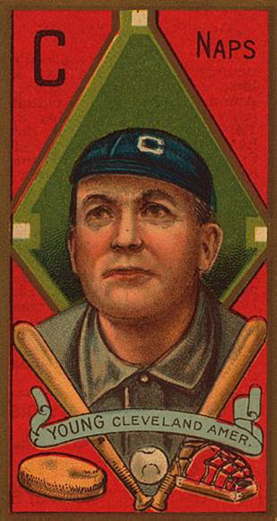 Cy Young baseball card from 1911.