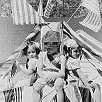 Children on float in Fourth of July parade, Vale, Oregon, 1941.