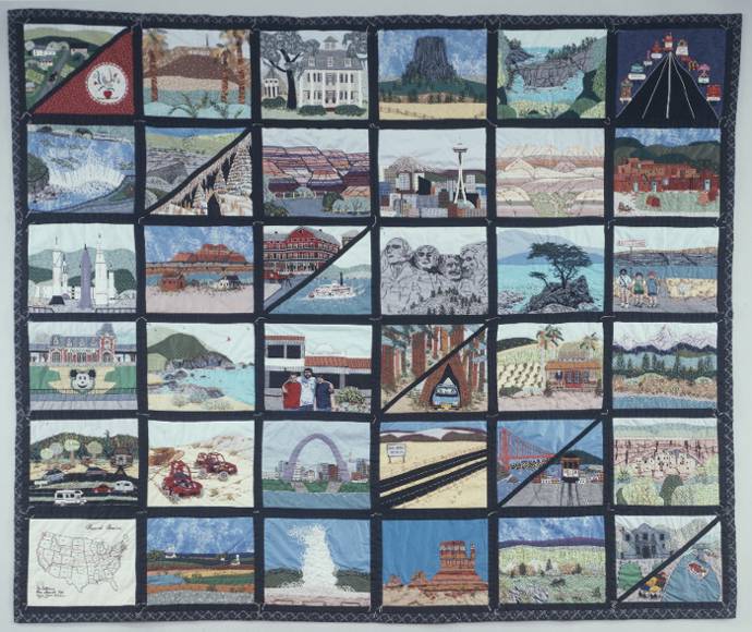 1992 New Hampshire State Winner, quilt called 'Around America'