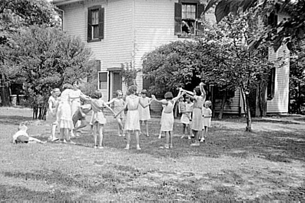 Healthy Children in Clean Backyard, Washington, D.C. September 1935.