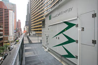 一部250千瓦燃料電池是紐約一家喜來
登酒店發電和熱水系統的組成部份
