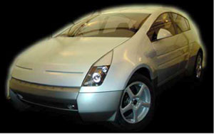 2000年設計的Revolution (革命) 概念
車，一種超輕 (857公斤) 碳纖維中型多用途運動車