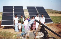 作為印度可再生能源開發署某專案之組
成部份在印度安裝的太陽能動力泵