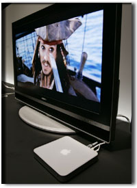 在電腦屏幕上播放《加勒比海盜》