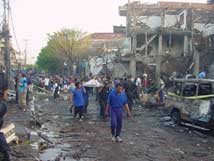 巴厘島恐怖爆炸事件現場
