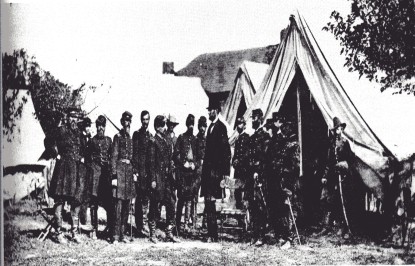 President Lincoln Inspects the Army, picture of