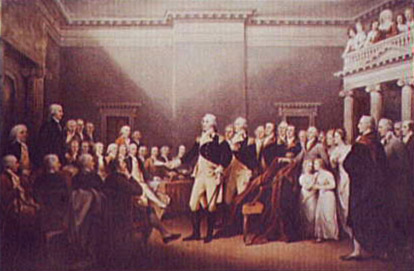 General Washington Resigning His Commission to Congress, Annapolis, Maryland