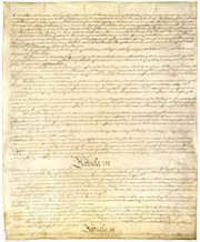 Original copy of the Constitution of the United States of America