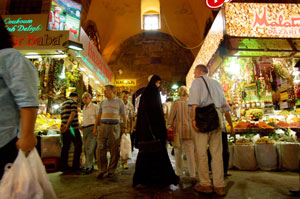 Democratic development and economic prosperity often go hand in hand: above, a market in Istanbul.