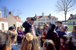 Tourists can visit Mount Vernon today to get a glimpse of Washington's America.