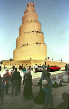 薩邁拉鎮大星期五清真寺的大宣禮塔，建於公元848-852年。