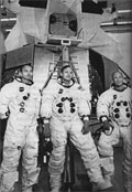 Photo of Neil Armstrong, Edwin Aldrin, Michael Collins