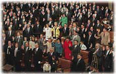 1997年1月7日眾議院議員在第105屆國會開始時宣誓就職