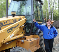 Sharon Cote's trucking and construction business in Alaska