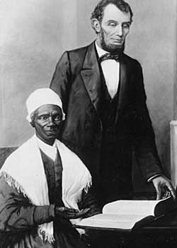 Sojourner Truth and President Abraham Lincoln